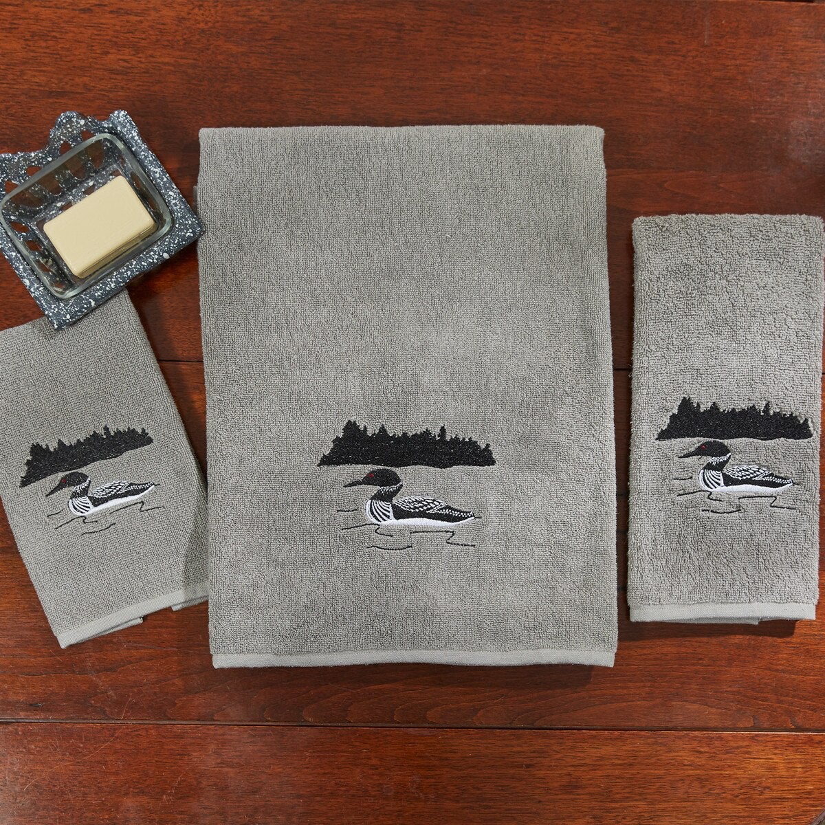 Grey Area Loon Hand Towels - Thumbnail 4