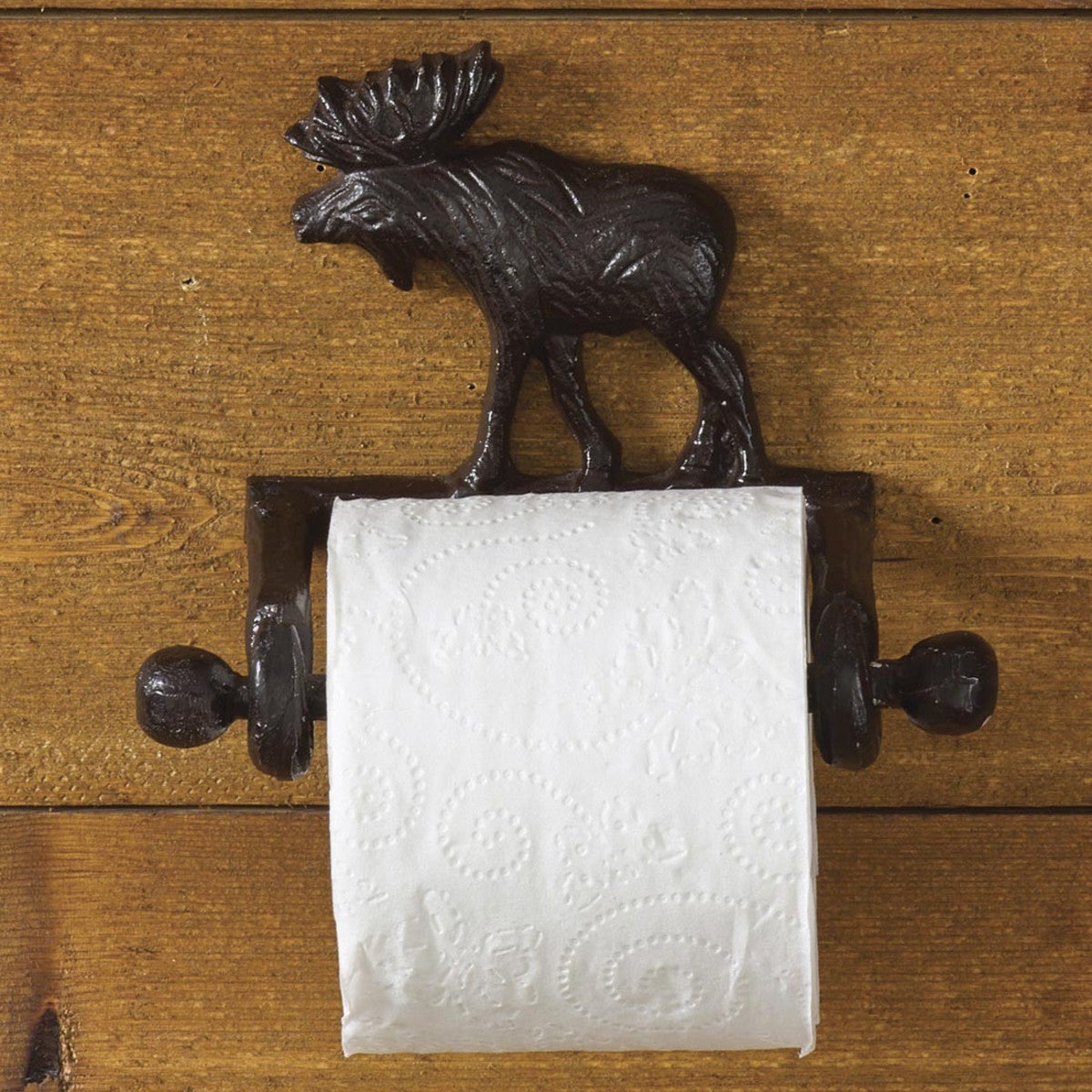 Park Designs Cast Moose Toilet Tissue Holder